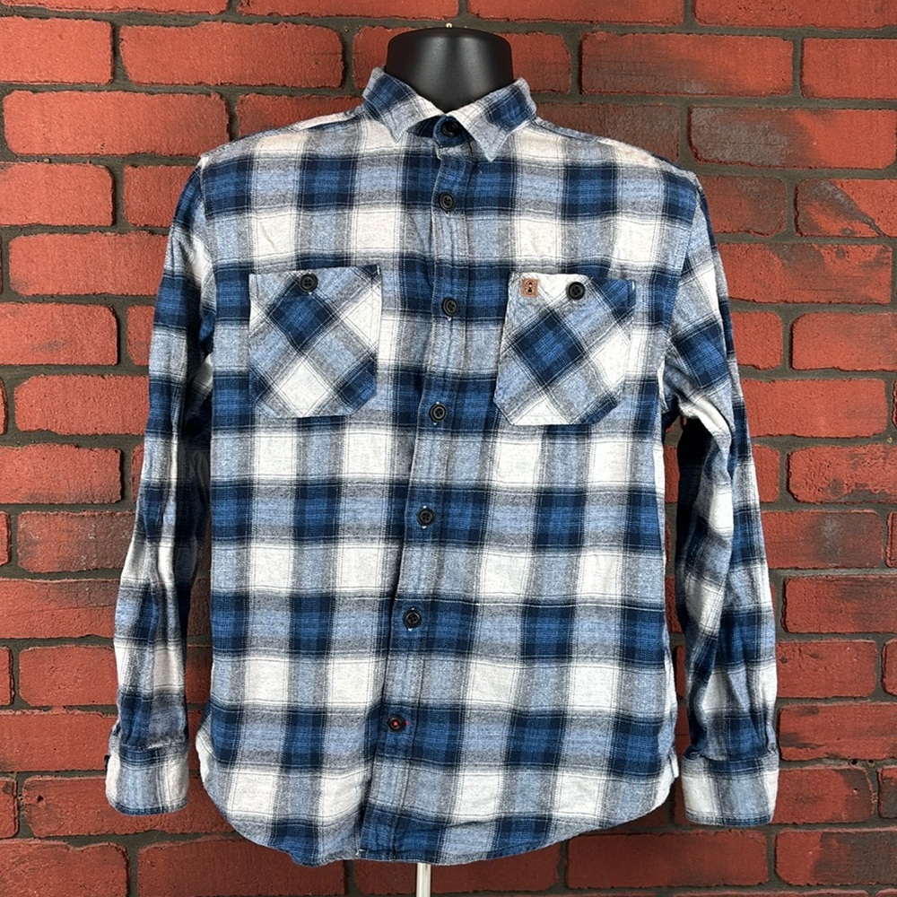 Coleman Shirt Mens Large Plaid Flannel‎ Button Up